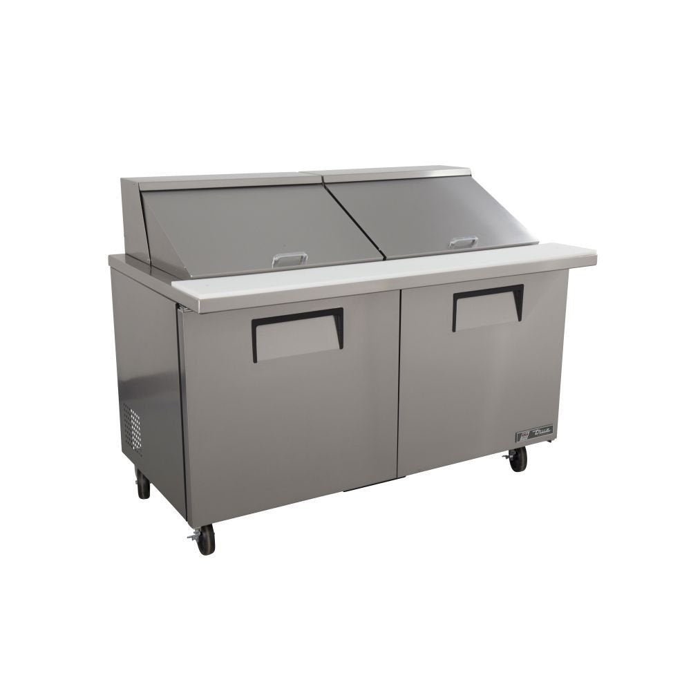 Mega-Top Solid-Door Sandwich/Salad Unit by True – Stainless Steel, Model TSSU-60-24MB-ST