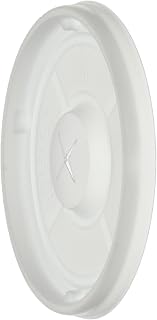 DINEX DXTT58 Polystyrene Disposable Lid, 2-39/64" Diameter, Translucent, For Tumblers and China Disposable Juice Cups (Case of 1000)
