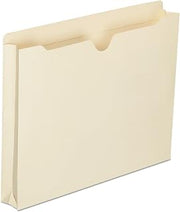 AbilityOne SKILCRAFT Manila File Jackets - Letter Size, 1-1/2 Expansion 7530-01-632-1014