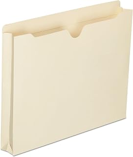 AbilityOne SKILCRAFT Manila File Jackets - Letter Size, 1-1/2 Expansion 7530-01-632-1014