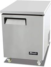 Migali C-U27R 27" Competitor Series Undercounter and Work Top Refrigerator with 6.5 cu. ft. Capacity 1 Shelf Stainless Steel Construction 115 Volts and Digital Controllers in Stainless