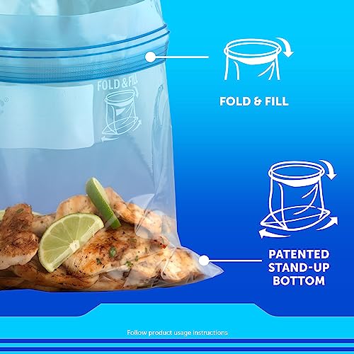 Ziploc 19 Count / Blue / 1.0 quarts Food Storage Bags