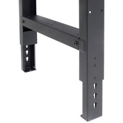 Adjustable Height Workbench C-Channel Leg by Global Industrial – 30"L x 72"W x 3"H, Steel, Black, Model 183988BK