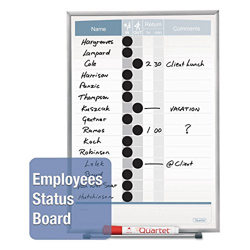 Quartet 1 / 23"W x 34"H / Silver Dry Erase Boards