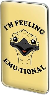 I'm Feeling Emu-tional Emotional Emu Rectangle Lapel Pin Tie Tack