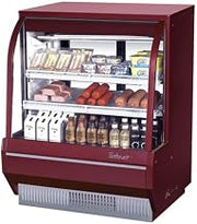 Turbo Air (TCDD-48-2-H-RED) - 48" Curved Glass High Profile Red Refrigerated Bakery Case