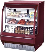 Turbo Air (TCDD-48-2-H-RED) - 48" Curved Glass High Profile Red Refrigerated Bakery Case