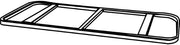 RUBBERMAID FG4720L2BLA Utility Truck Base
