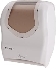 San Jamar Summit Smart System Automatic Paper Towel Dispenser, Electronic Dispensing for Bathroom and Kitchen, 16.06" x 12.69" x 9.75", 1 Count, White/Clear