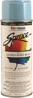 Seymour of Sycamore 98-37 16 oz Spruce General Use Enamels Spray Paint44; Gloss Light Blue - Pack of 12