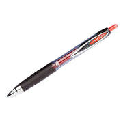 Signo Gel 207 Rollerball Pens by Uni-Ball – 1 Count (Pack of 6), Stainless Steel, Red
