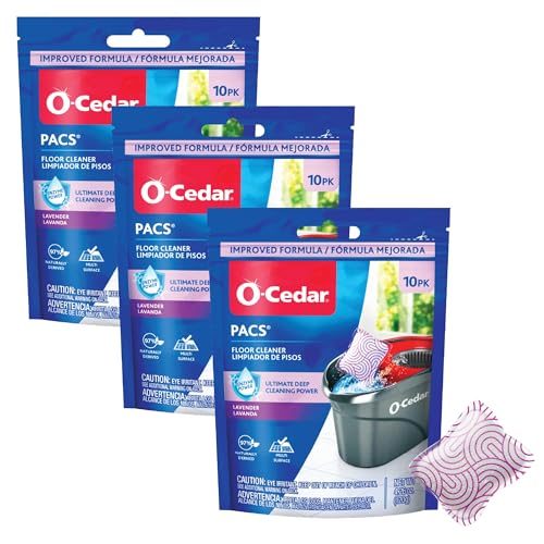 O-Cedar Lavender / 10 Count (Pack of 3) / 3 Floor Cleaners