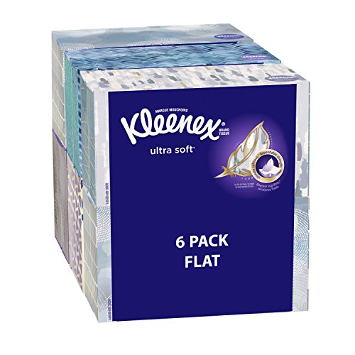 Kleenex White / 170 Count (Pack of 6) / 130 tissues, 6 rectangle boxes Box Tissues