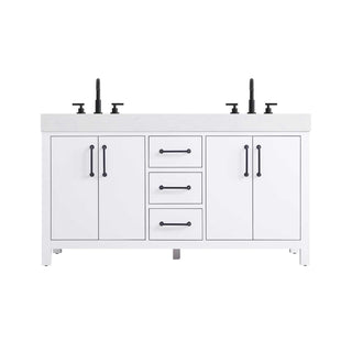 Elegant Kitchen and Bath 60" Double Bathroom Vanity in White by Elegant Lighting – unspecified, Wood, White, Model VF60660DWH