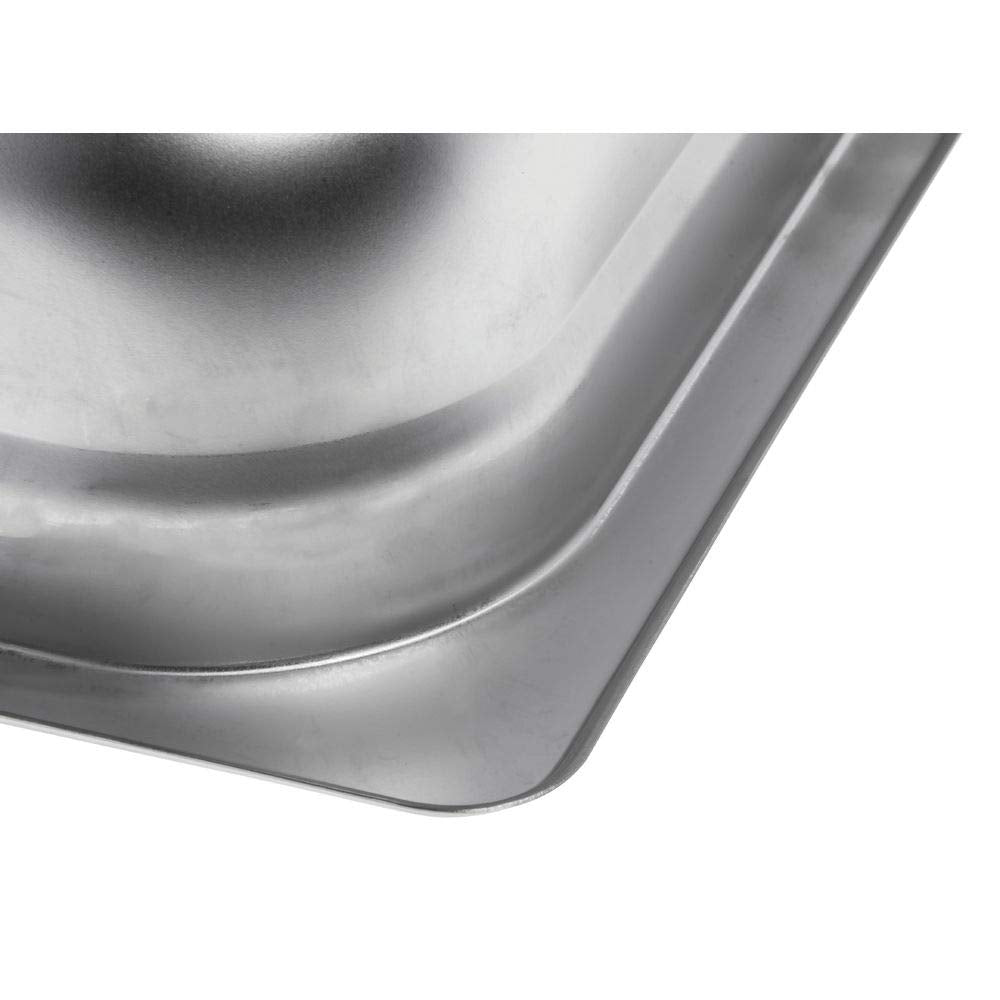 Serving Bowl Display Bowl Full Size Stainless Steel - 21" L x 13W x 2 1/2 H by HUBERT – Stainless Steel, Model J304FP