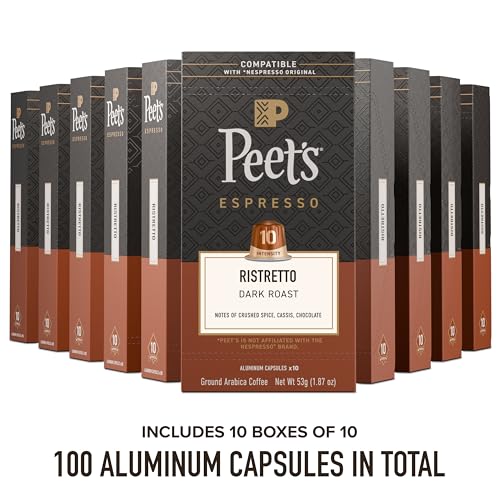 Peet's Coffee Ristretto / 10 Count (Pack of 10) / Ristretto (Intensity 10) Coffee Gifts