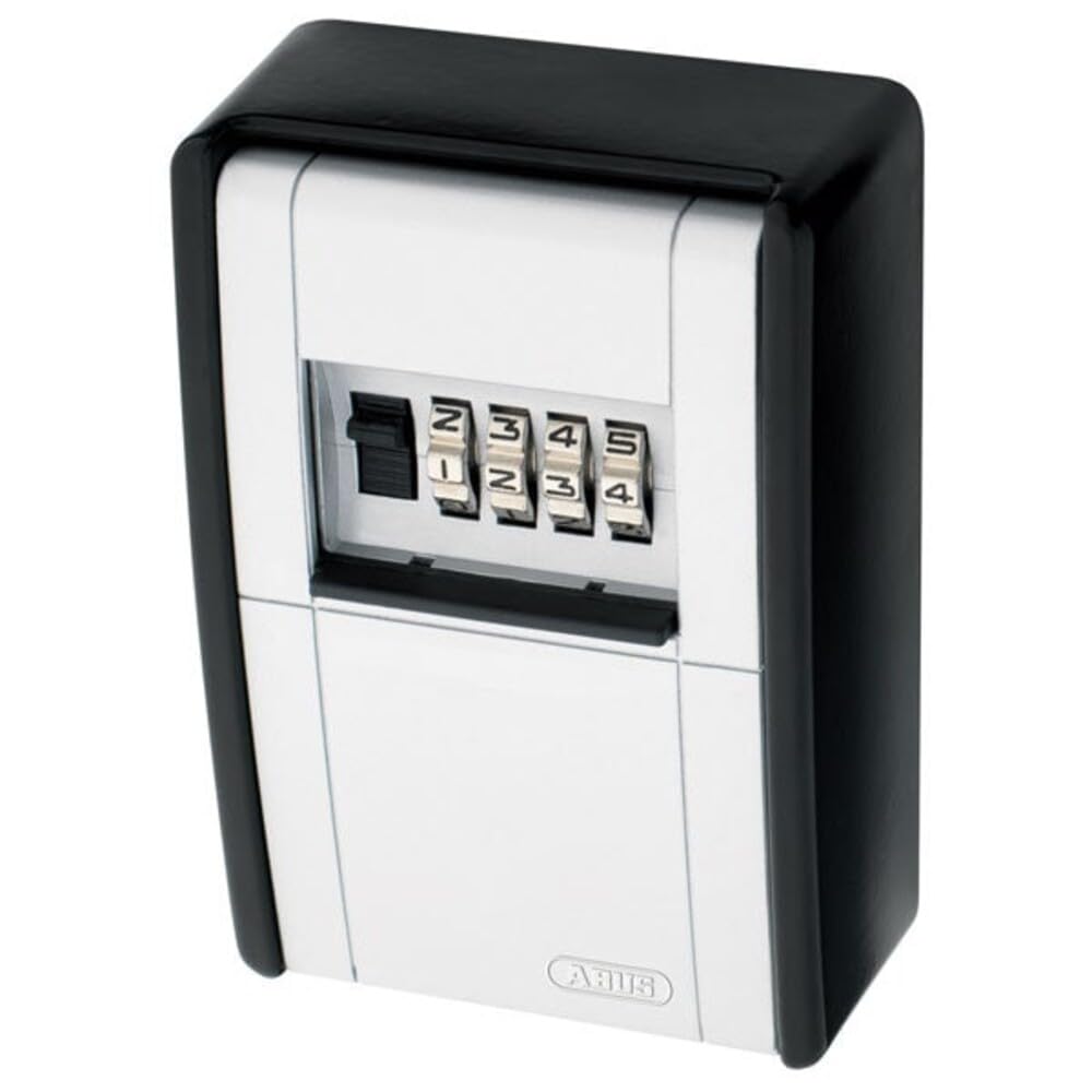 Combination Key Storage Box with Wall Mount by ABUS – 3.375-Inch, Metal, Black