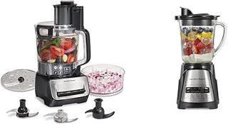 Hamilton Beach Stack & Snap Food Processor and Wave Action Blender Bundle