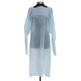 Blue Disposable Waterproof Isolation Gown by HUBERT – One Size, Plastic, Blue