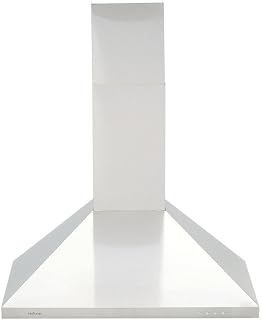 Broan-NuTone 30-inch Wall-Mount Convertible Chimney-Style Range Hood with 3-Speed Exhaust Fan and Light, MAX 350 CFM, Stainless Steel