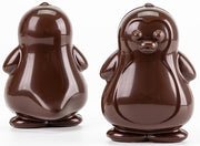 Penguin Hinged Polycarbonate Chocolate Mold by Martellato – 3.13" x 2.97" x 4.49"H, Plastic, Translucent, Model 21SR110G