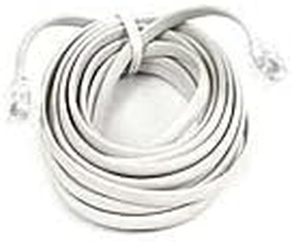 Modular Patch CORD;RJ11 Cross; 15 White by Belkin – 15 feet, White, Model F8V100-15-WH