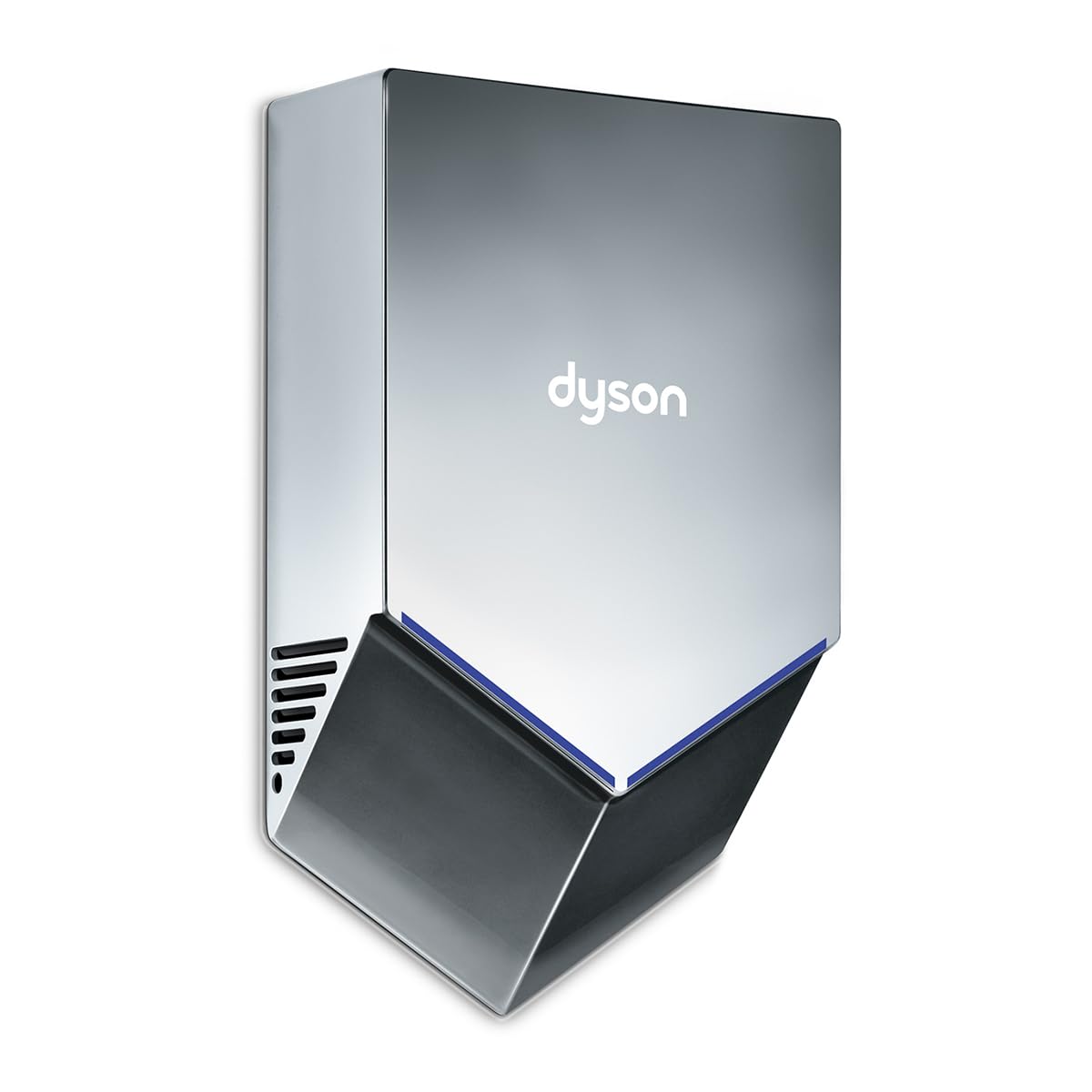 Airblade V Hand Dryer by Dyson – 4"L x 9.25"W x 15.5"H, Plastic, Nickel, Model 307174-01