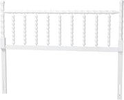 Baxton Studio Edaline Bamboo Motif Headboard Crafted Wood Panel Queen White