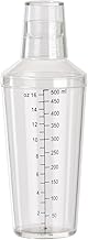 Winco 16 oz Clear Plastic Shaker Cups