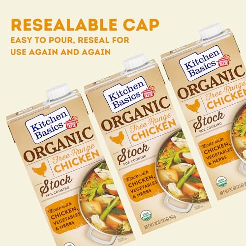 Kitchen Basics Free Range Chicken / 32 Fl Oz (Pack of 12) / 1 Chicken