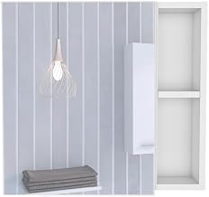 Tuhome Oman Medicine Cabinet - Color White - Material Engineered Wood