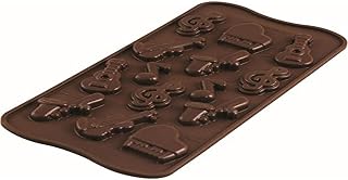 Silikomart Choco Melody Silicone Mold, Brown