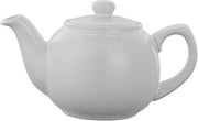 Ceramic Teapot with Removable Infuser by Service Ideas – 16 Ounce, 16.0 fluid_ounces, Ceramic, White, Model TPCE16WH