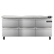Continental Refrigerator SW72-D Three Section Work Top Refrigerator 72"W by Value Line Refrigerators – 20.6 cubic_feet, Model r290