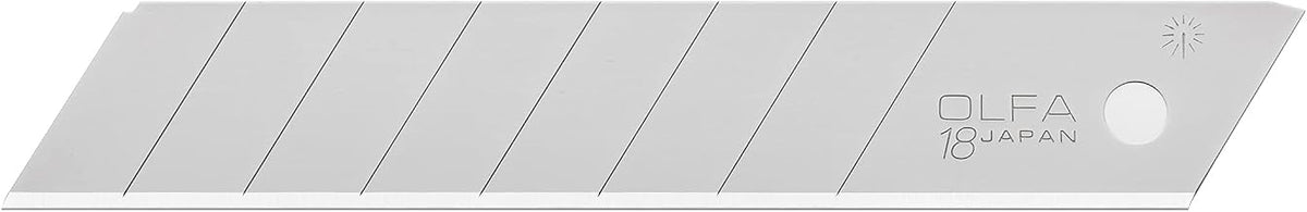 OLFA 18mm Heavy-Duty Snap-Off Blades (LB-50B) - Japanese Steel, 50 Blades