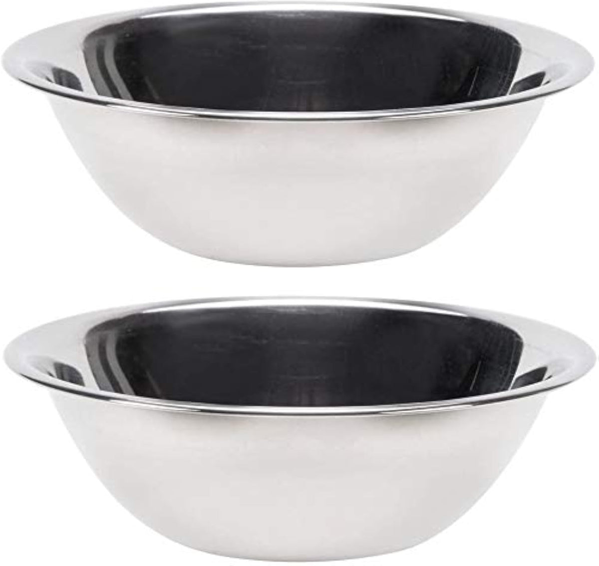 Stainless Steel Mixing Bowl ( by Vollrath – 3 quarts, 8 liters, Stainless Steel, Silver, Pack of 2