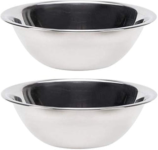 Stainless Steel Mixing Bowl ( by Vollrath – 3 quarts, 8 liters, Stainless Steel, Silver, Pack of 2