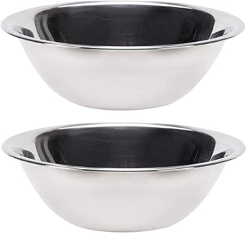 Stainless Steel Mixing Bowl ( by Vollrath – 3 quarts, 8 liters, Stainless Steel, Silver, Pack of 2