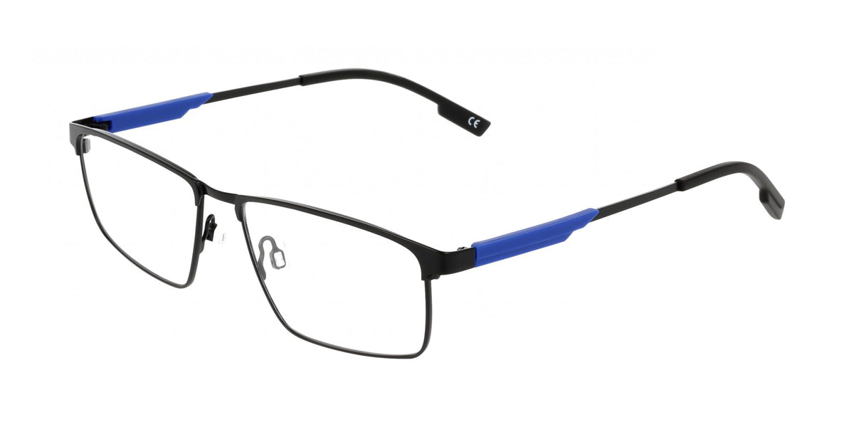 Eyeglasses E 1164 002 Satin Black/Blue 54mm by Flexon – 54/15/145, Plastic, Satin Black/Blue, Model FLEXON E1164