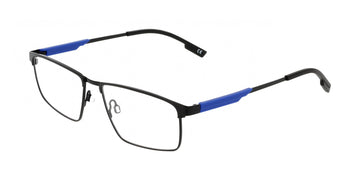 Eyeglasses E 1164 002 Satin Black/Blue 54mm by Flexon – 54/15/145, Plastic, Satin Black/Blue, Model FLEXON E1164