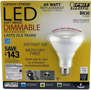 Feit Electric Br30 Flood Dimmable 13w/65w LED Light Bulb 750 Lumens 110° Degree