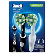 Oral-B Black & White / 2 Count (Pack of 3) / 2 Handles Rotating
