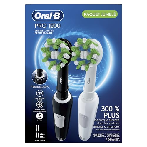 Oral-B Black & White / 2 Count (Pack of 3) / 2 Handles Rotating