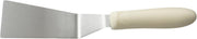 Winco 4 1/4" x 2 3/16" White Offset Plastic Grill Spatula, Handle