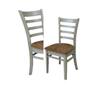 Hardwood Side Chair with Wipe-Clean Seat by Furnifact – Wood, Hickory and Stone