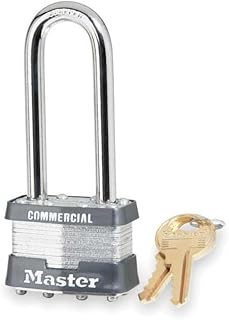 Master Lock 81LJ Padlock, KD, 27cm H, 5 Pin, Steel
