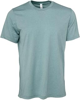 BELLA+CANVAS Mens CVC Jersey Tee, XL, Heather Sage