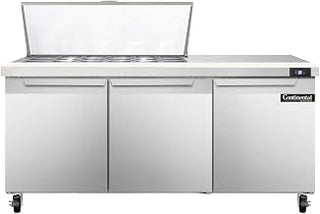 SW72-18M Mighty Top Sandwich Unit, 72" W, With 18 Pan Top Openings