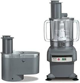 Waring FP2200 6-Qt. Batch Bowl and Continuous-Feed Food Processor, 120V, 26.5" Height, 16" Width, 12" Length