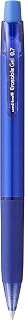 Uni-Ball URN-181-07 Erasable Rollerball Gel Pens. Premium 0.7mm Ballpoint Tip for Super Smooth Writing, Drawing & Colouring. Easy-Retract Eraser for Secure and Stable Rubbing Out. Pack of 12 Blue